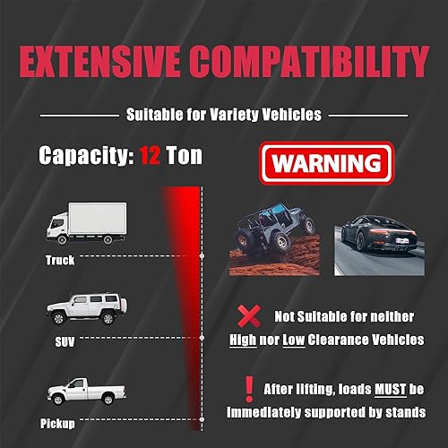 Miniatura 5 de Gato hidráulico de aire Torin, 12toneladas., Rojo