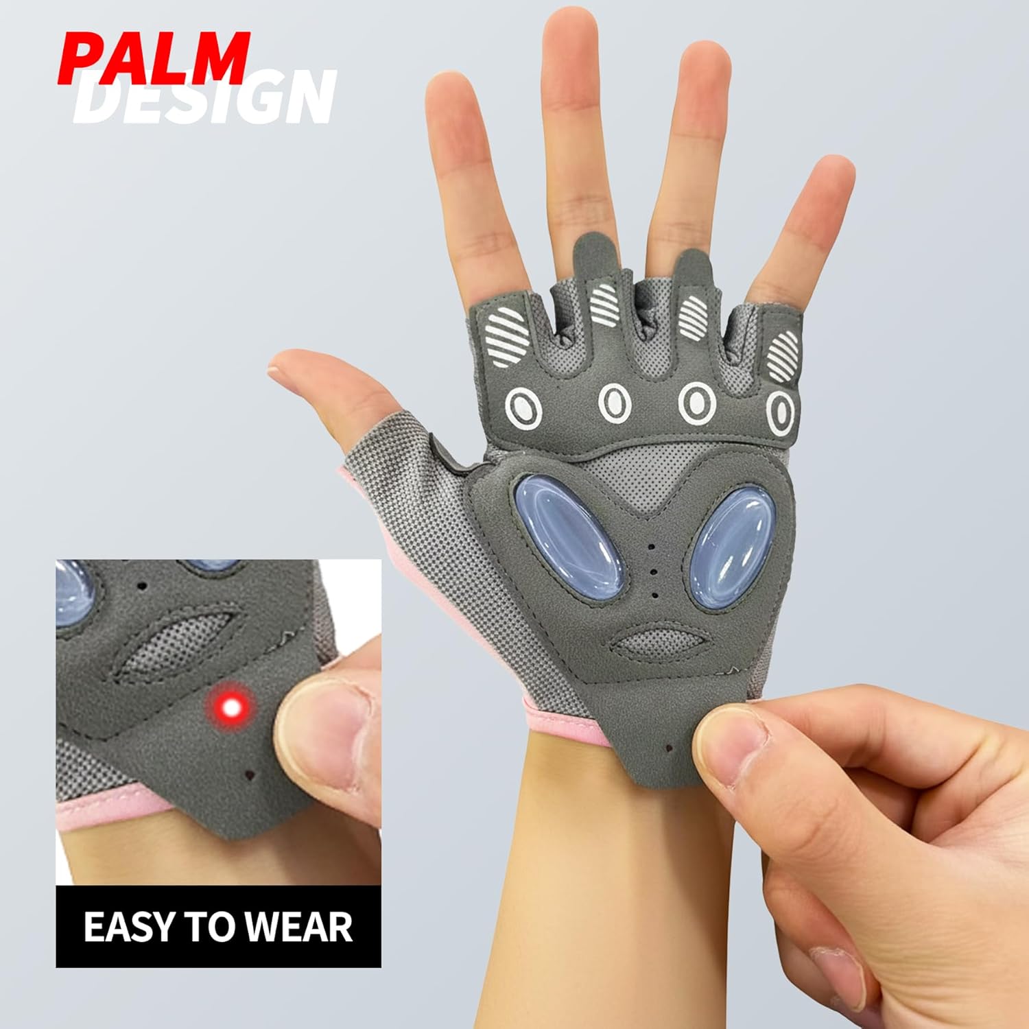 Workout Gloves for Women, Breathable Weight Lifting Gloves with Non-Slip Grip & Cushion Pads for Gym, Fitness Training, Exercise, Cycling
