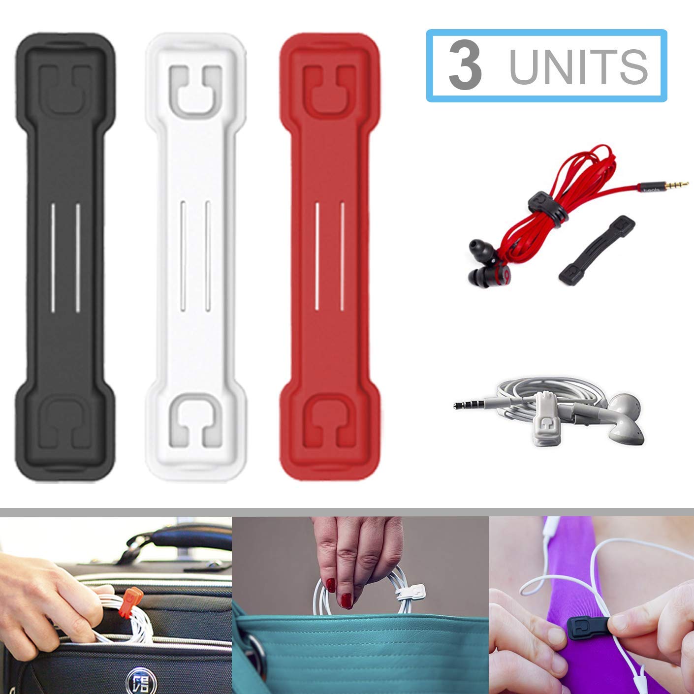 CloopCloop Magnetic Cable Keeper, 3 Small