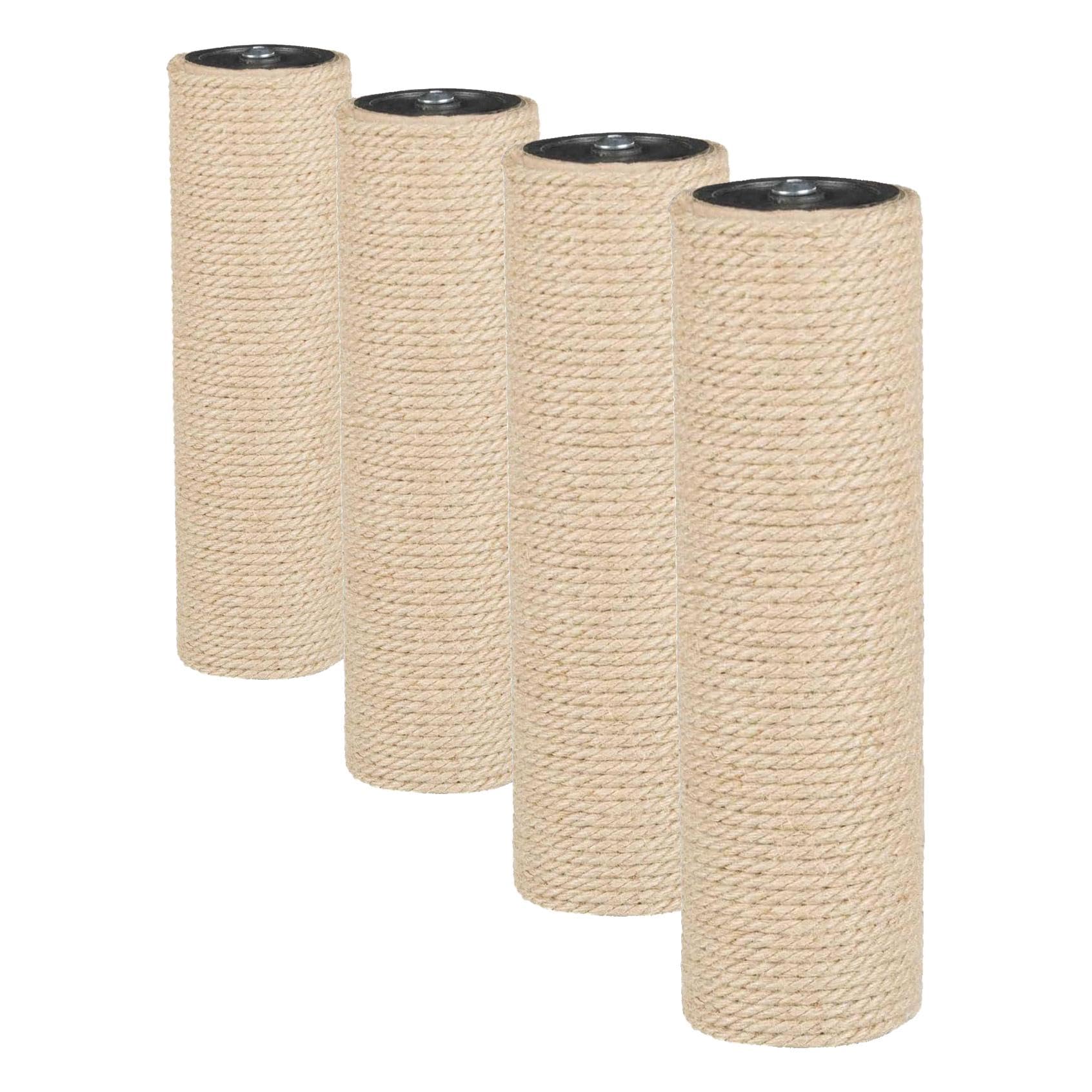 Trixie, Ersatzstamm für Kratzbäume Material Jute, Größe ø 9/30 cm, M8 (Packung mit 4)