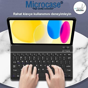 Microcase Honor Pad 9 Tablet Uyumlu Bluetooth Klavyeli Standlı Kılıf - BKK16