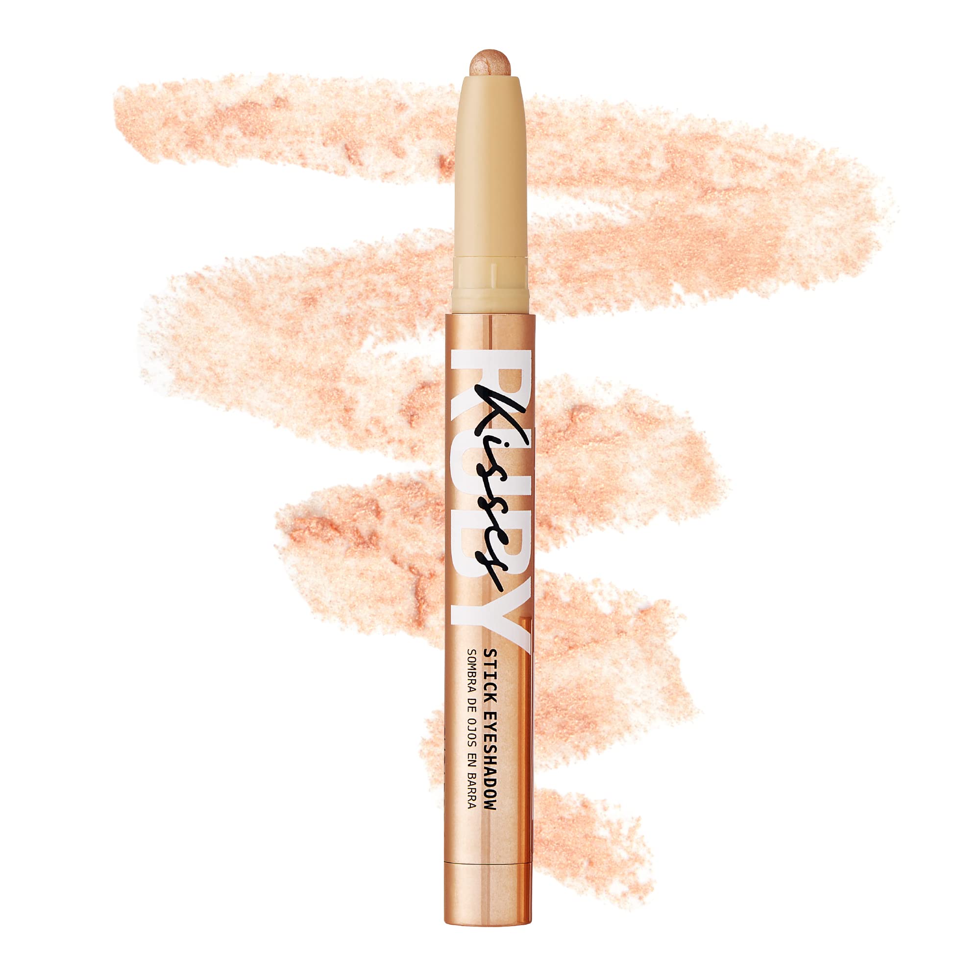 Ruby Kisses Eye Shadow Stick – Crème Eyeshadow Makeup Multi-Stick, Long-Lasting Pearl Shimmer Crayon, Metallic Glitter Eyeliner, Highlighter Eyeshadow Pencil, Sharpener Included (Pearl Glam)