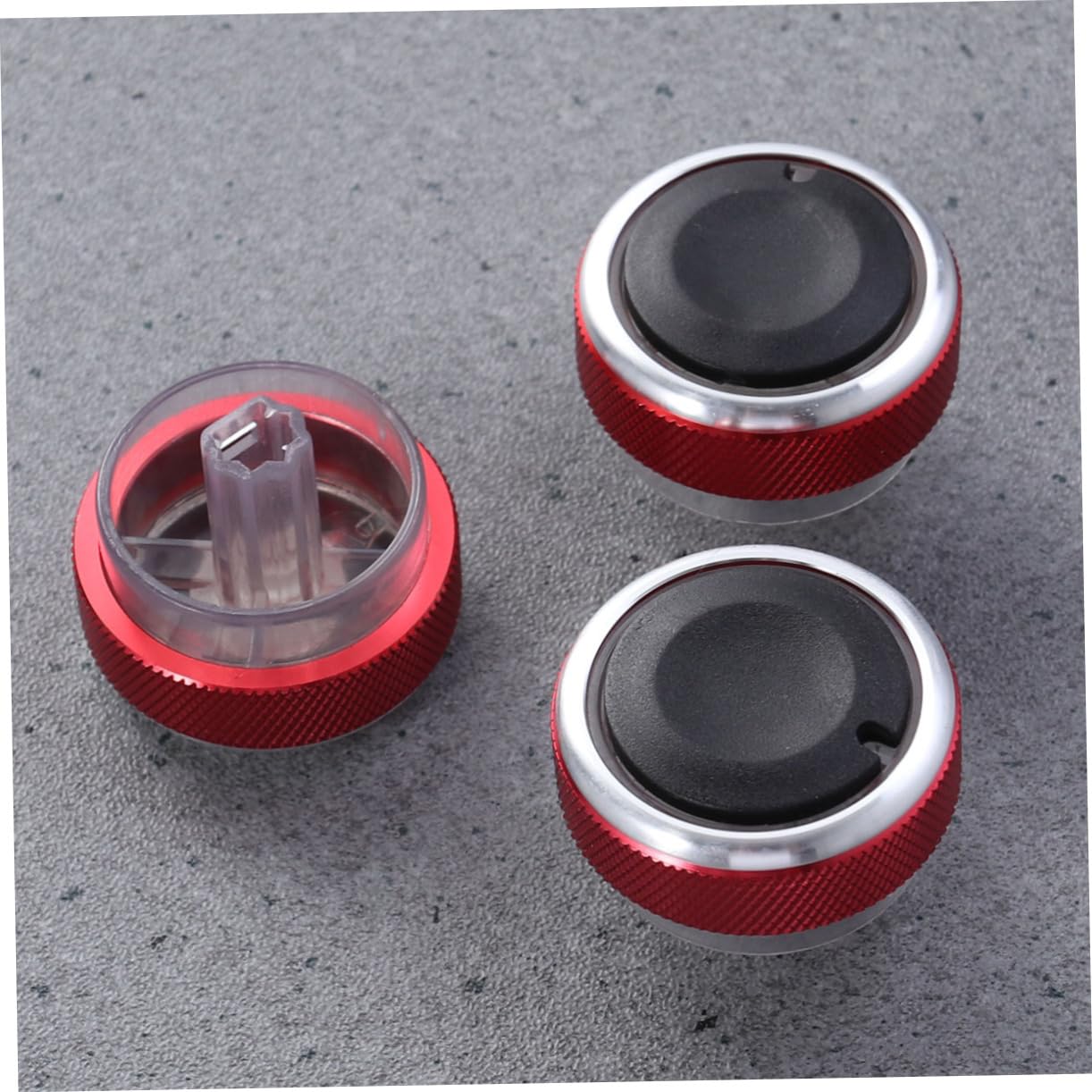 3Pcs Air Conditioning Control Knob for Red Switch for Precise Temperature Control