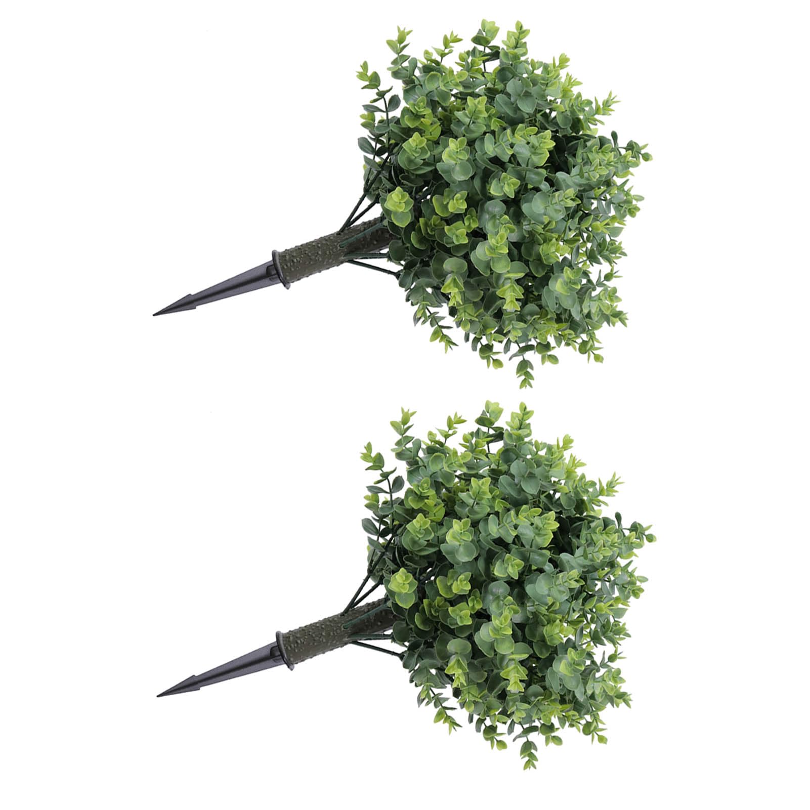 Sztuczne Rośliny z Kolcem, Realistyczne Drzewa Topiary o średnicy 19,7 Cala, zieleń PE z Kolcem Naziemnym na Taras na Werandzie, Balkon, Dekoracja Wnętrz Biurowych
