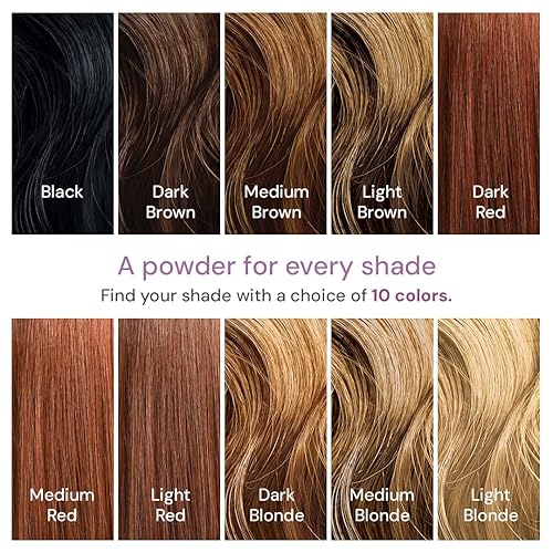 Miniatura 8 de Style Edit Polvo de retoque de raíz, para cubrir raíces oscuras y grises entre visitas a la peluquería, resistente al agua, no es pegajoso, compacto