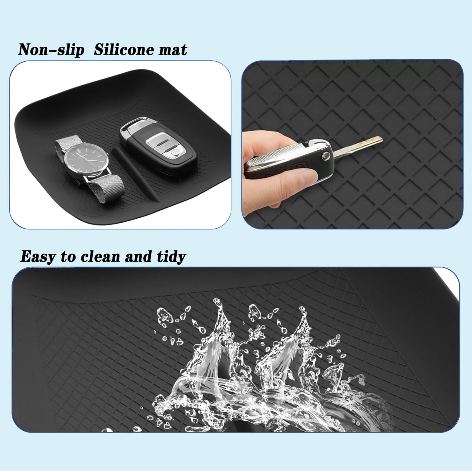 Yaris Cross Accessoires compatibles avec Toyo-TA Yaris Hatchback GR 2021-2026 et Yaris Cross SUV 2021-2026, tapis antidérapant, accessoire anti-poussière en silicone, tapis de rangement pour