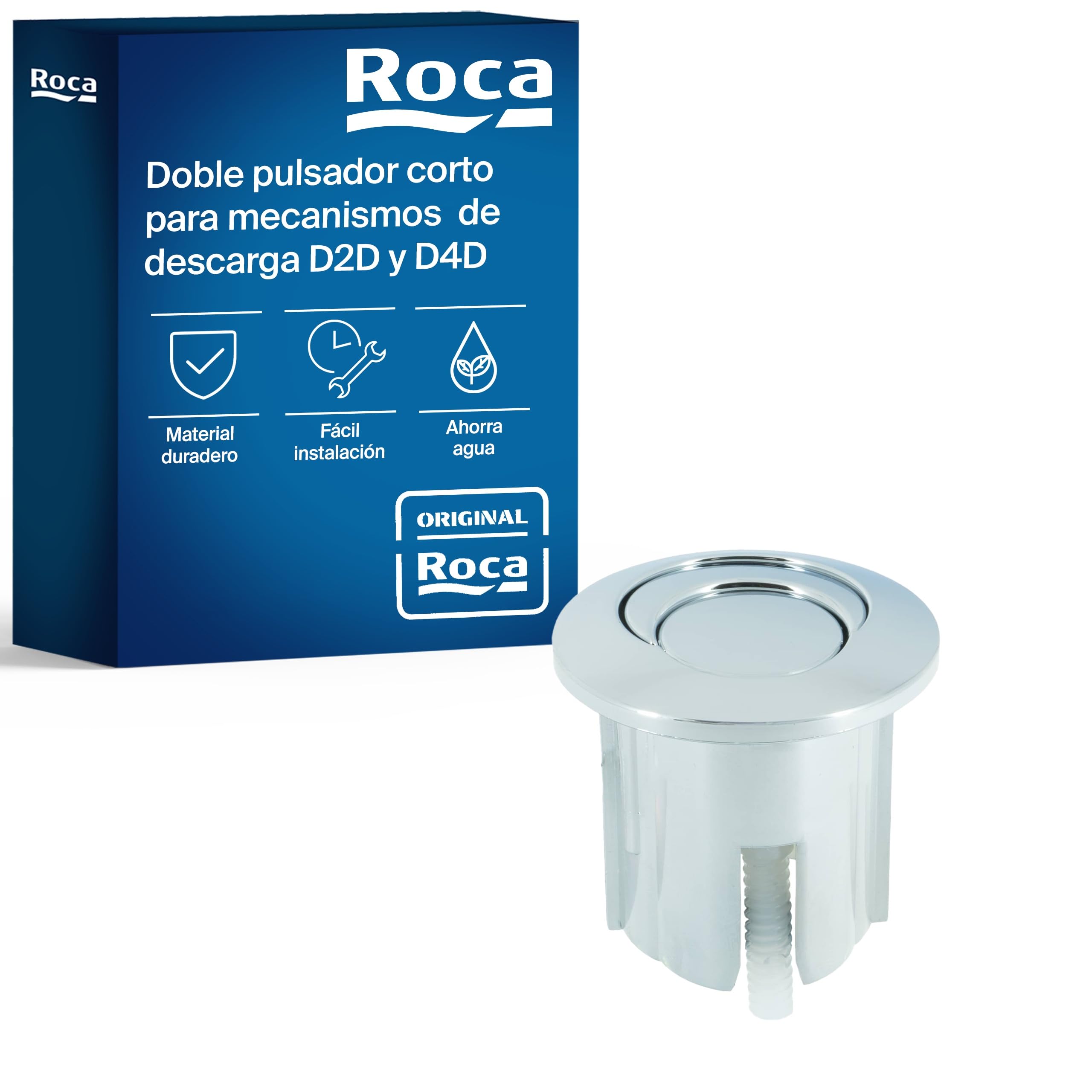 Roca AH0001800R - Pulsador Doble corto nuevo