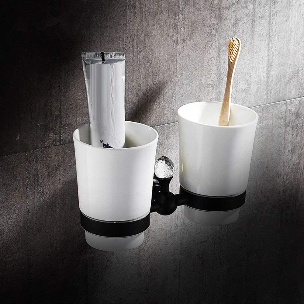 Porte-brosse à dents de salle de bains antique en céramique