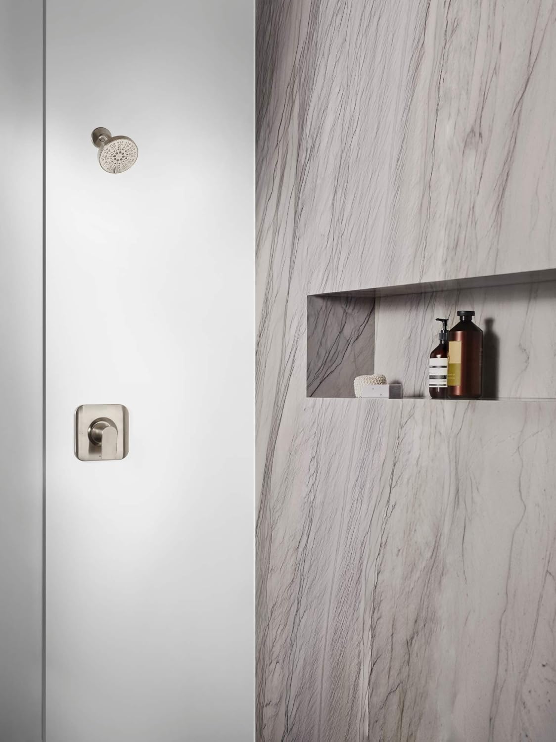Best Deal Cheap 🛒 Moen T2472EPBN Genta LX Posi-Temp Pressure Balancing Eco-Performance Modern Shower Only Trim Valve Required, Brushed Nickel