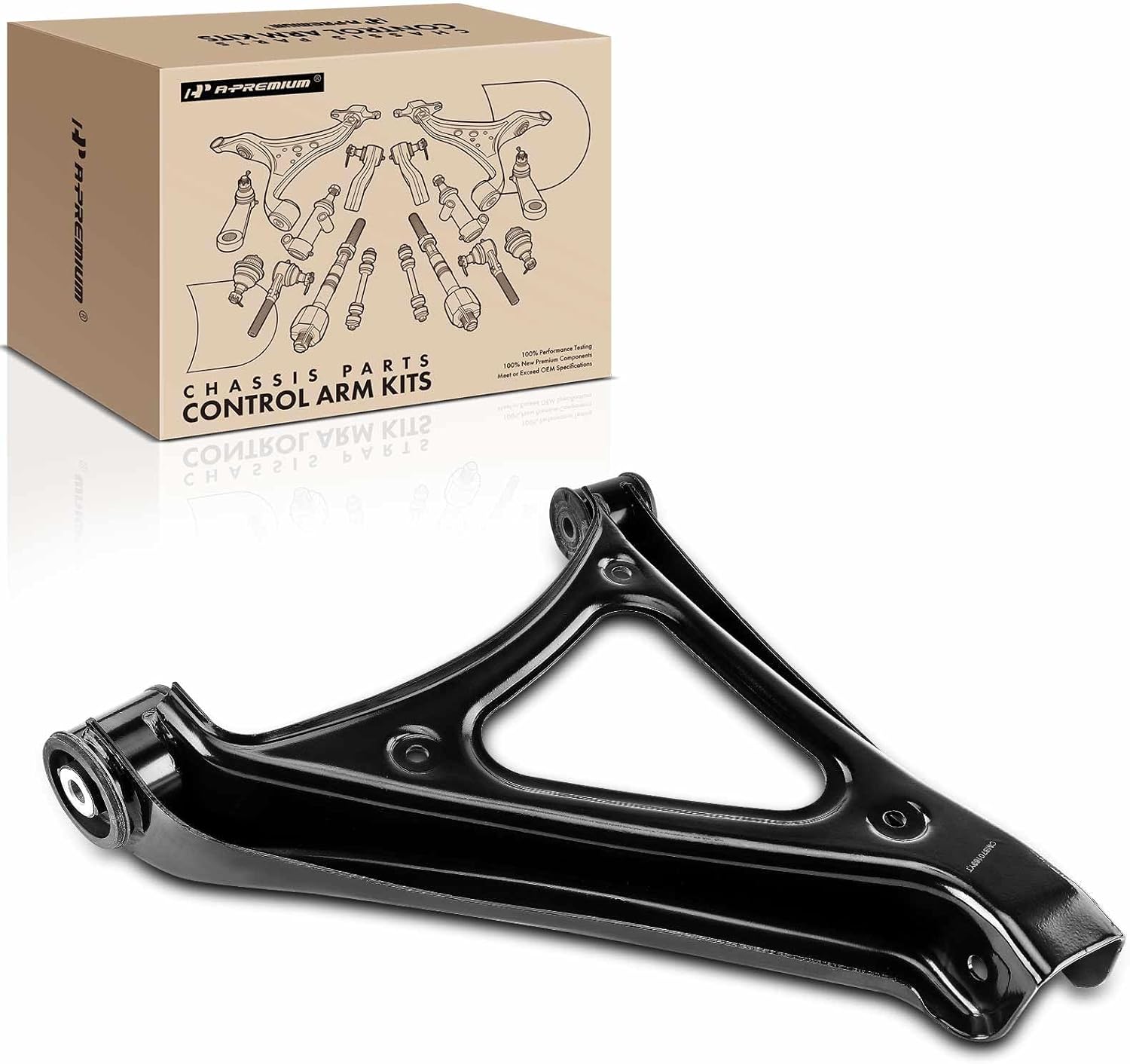 A-Premium Rear Right Forward Lower Control Arm, with Bushing, Compatible with Audi Q7 2007-2015, Porsche Cayenne 2003-2010, Volkswagen Touareg 2004-2010