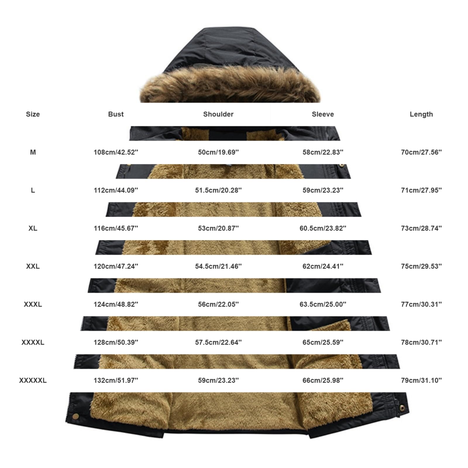 Cappotti invernali da uomo con cappuccio, elegante, con cerniera, antivento