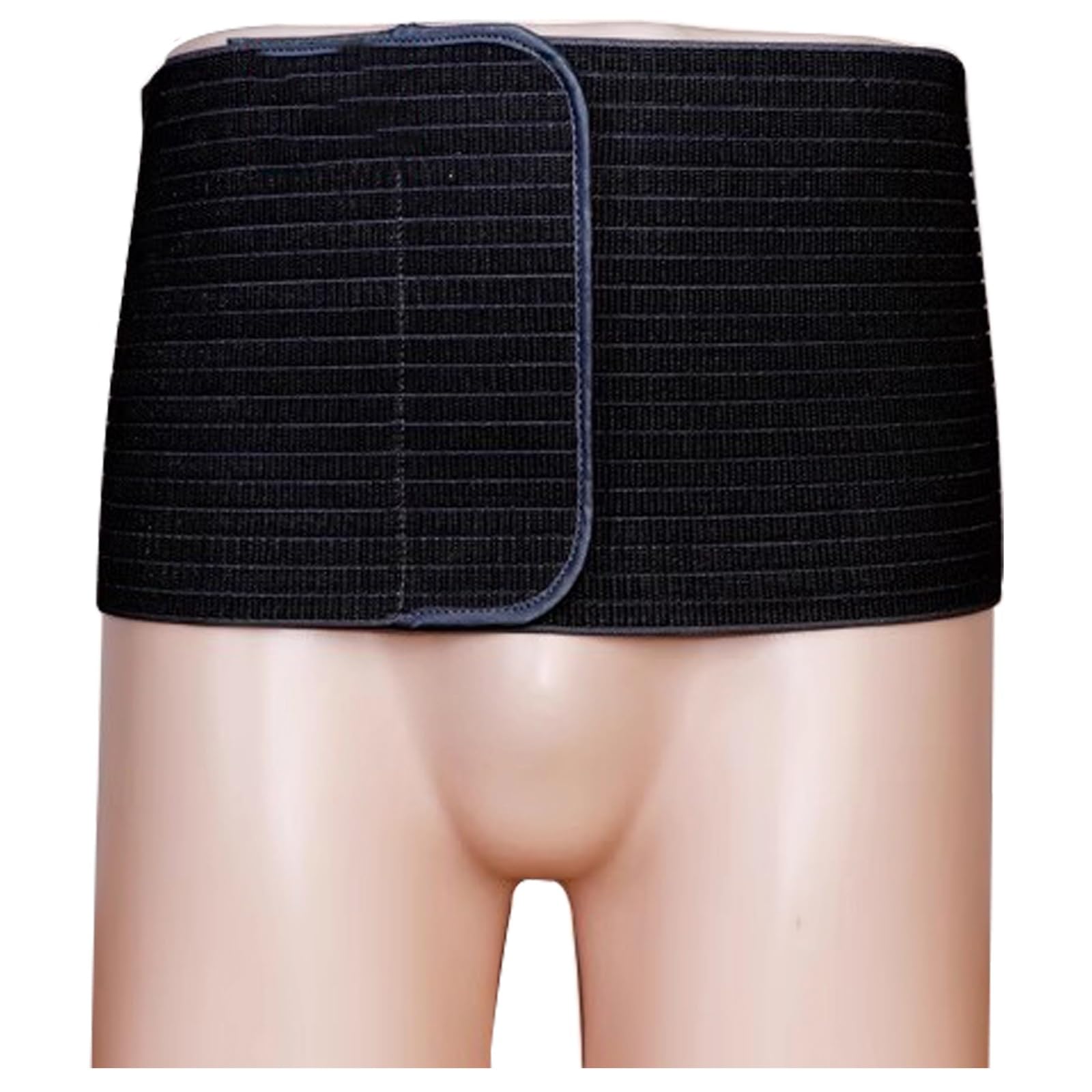 Fascia Ernia Ombelicale per Uomo e Donna, Fascia Addominale Post Operatoria, Più Larga di 20cm, con 4 Cuscinetti di Compressione Rimovibili, per Ombelico, Ventrale, Incisionale, Epigastrica(Black,M)