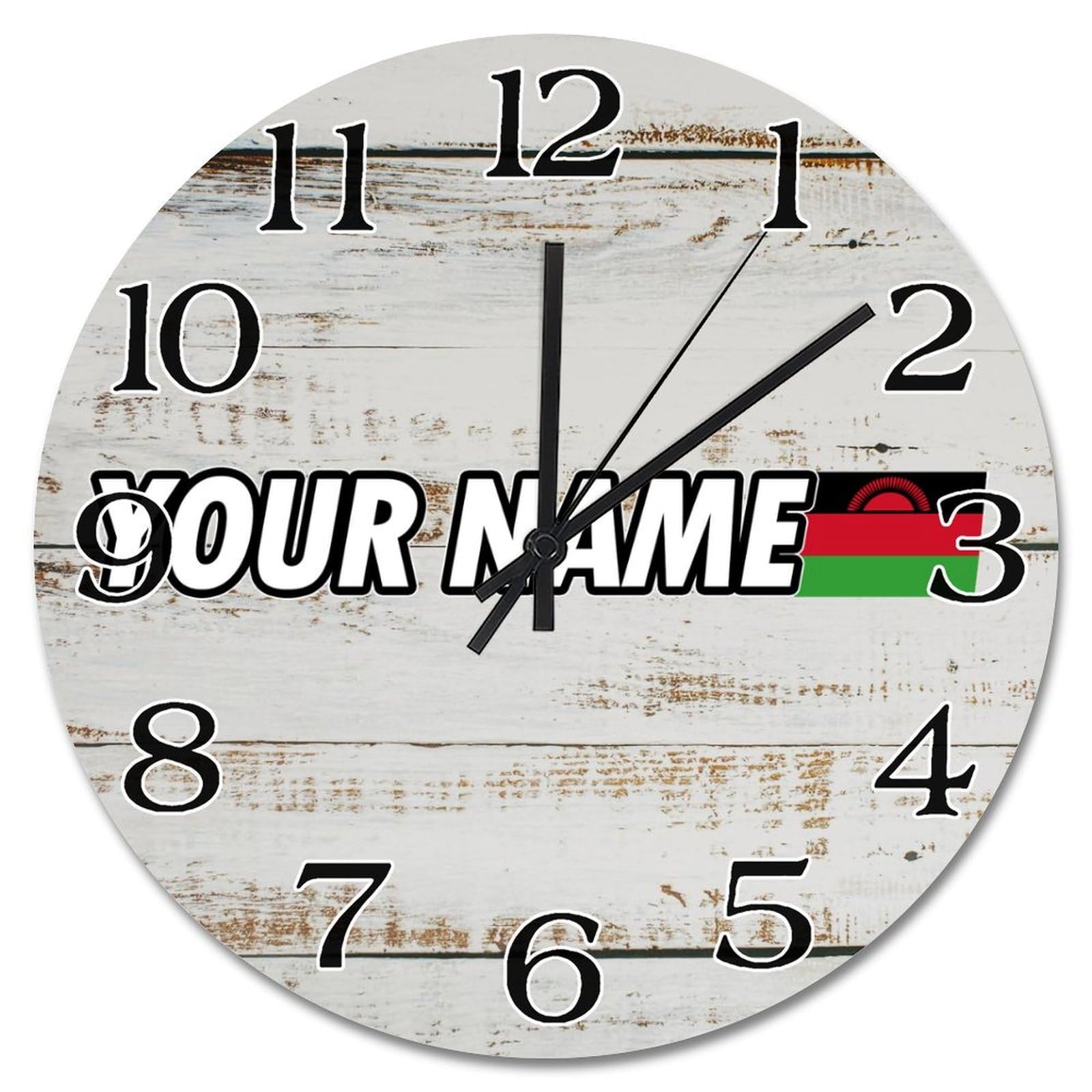 Horloge murale Malawi silencieuse sans tic-tac, grande pendule chambre 38,1 cm