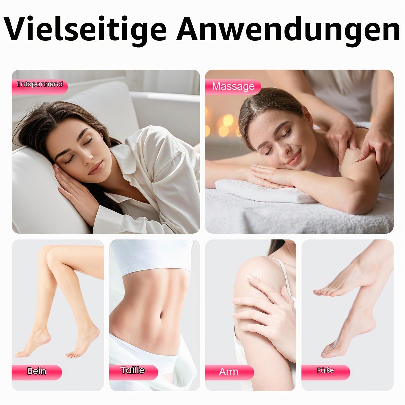 Lymphdrainage Gerät mit Infrarot-Wärme, Ganzkörper Massagegerät mit 7 Druckstufen, Luftdruck Massagegerät für Beine und Arme, 400W Beinmassagegerät mit 6 Programmen, Inklusive Ganzkörper-Anzug