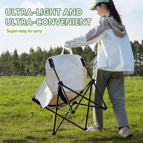 Miniatura 7 de 2 sillas plegables de gran tamaño para campamento, soporte de marco de acero resistente, portátil, plegable, sillas de campamento de playa grandes,