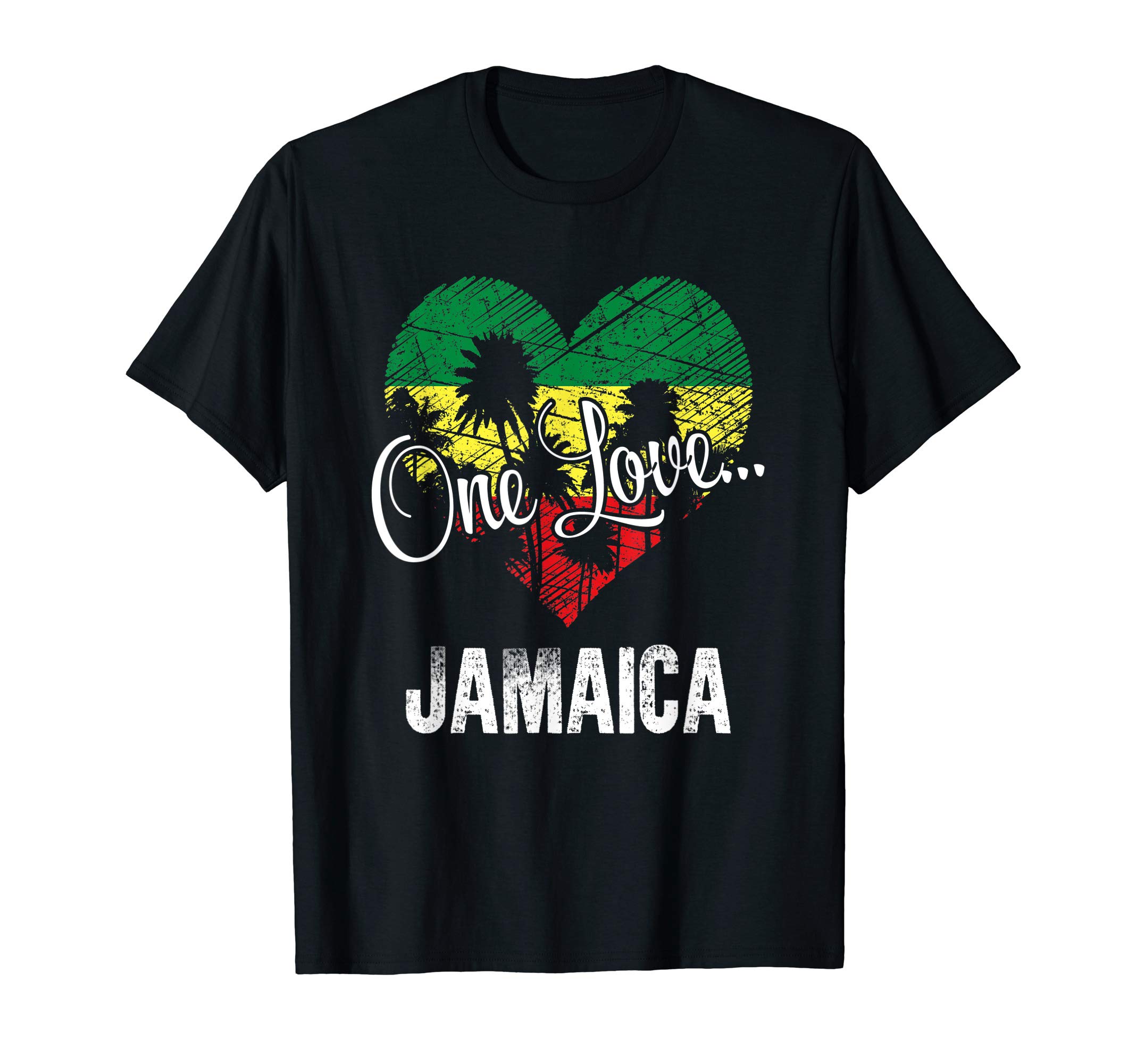Jamrock Jamaican Vacation ApparelOne Love Jamaica! Caribbean Vacation T-Shirt T-ShirtOEKO-TEX STANDARD 100