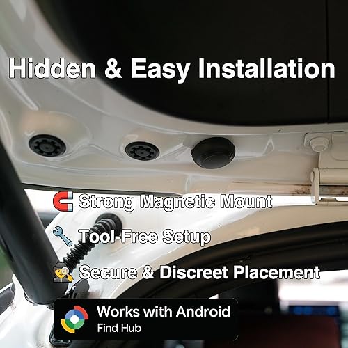Miniatura 9 de Mini rastreador GPS para vehículos: funciona con Apple Find My, sin tarifa mensual, dispositivo magnético oculto para rastreo de ubicación