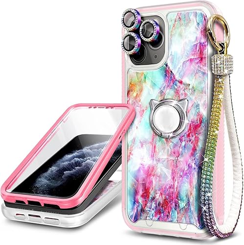 Miniatura 7 de NGB Supremacy Funda para iPhone 11 Pro Max protección de cuerpo completo con protector de pantalla integrado soporte de anillocorrea de muñeca