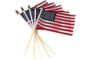 Patriotic Spirit in a Pocket: Mini American Flags on Sticks by Crystal Lemon