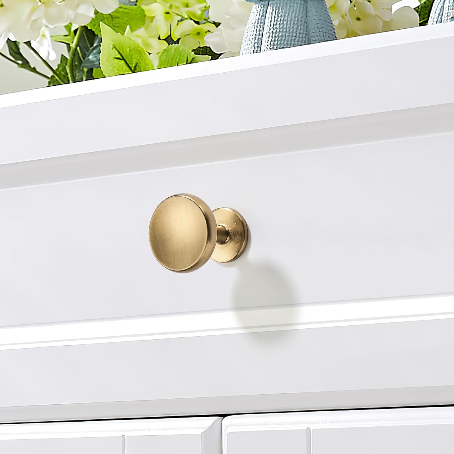 SAILING 10 Pack Cabinet Knob- Champagne Bronze Cabinet Handles Kitchen Cabinets Bedroom Dresser Drawer Handles Knobs