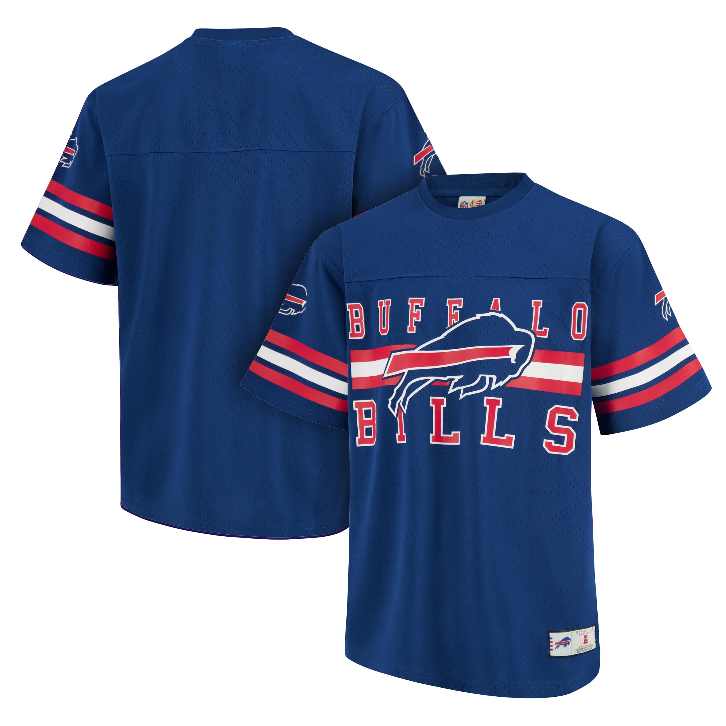 Ultra Game Adults NFL Official Soft Mesh Vintage Beast Mode Jersey T-Shirt