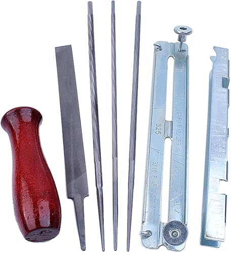 Para 3/16 "0.189 in 7/32" 0.217 in 5/32" 0.157 in redondo plano afilado afilado afilado fuerza archivos titular mango kit motosierra cadena