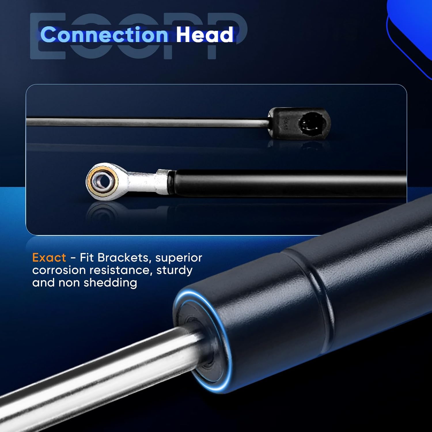 ECCPP Lift Supports Rear Window Glass Struts Gas Springs Shocks for 1997-2002 for Ford Expedition Compatible with 4676 Strut Set of 2