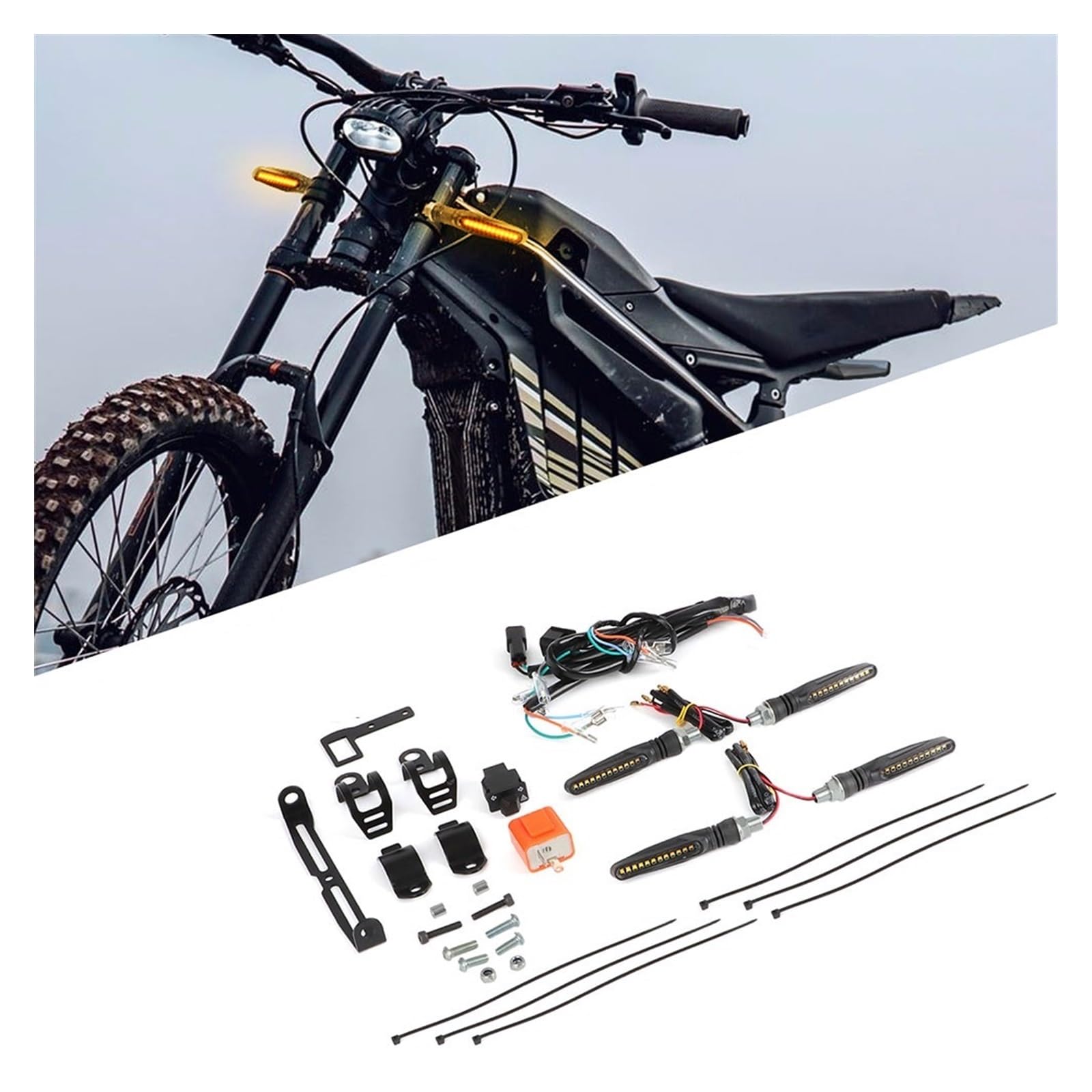 Kit De Luces De Giro LED para Talaria Sting MX4 R, Delanteras Y Traseras, Homologadas para Circular En La Calle, Accesorios para Motocicleta Luces indicadoras Motocicleta