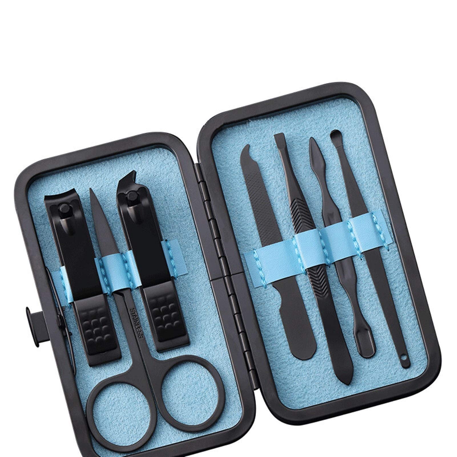 Ensemble manucure nomade KANUZ 7 outils en acier pour des ongles parfaits en voyage