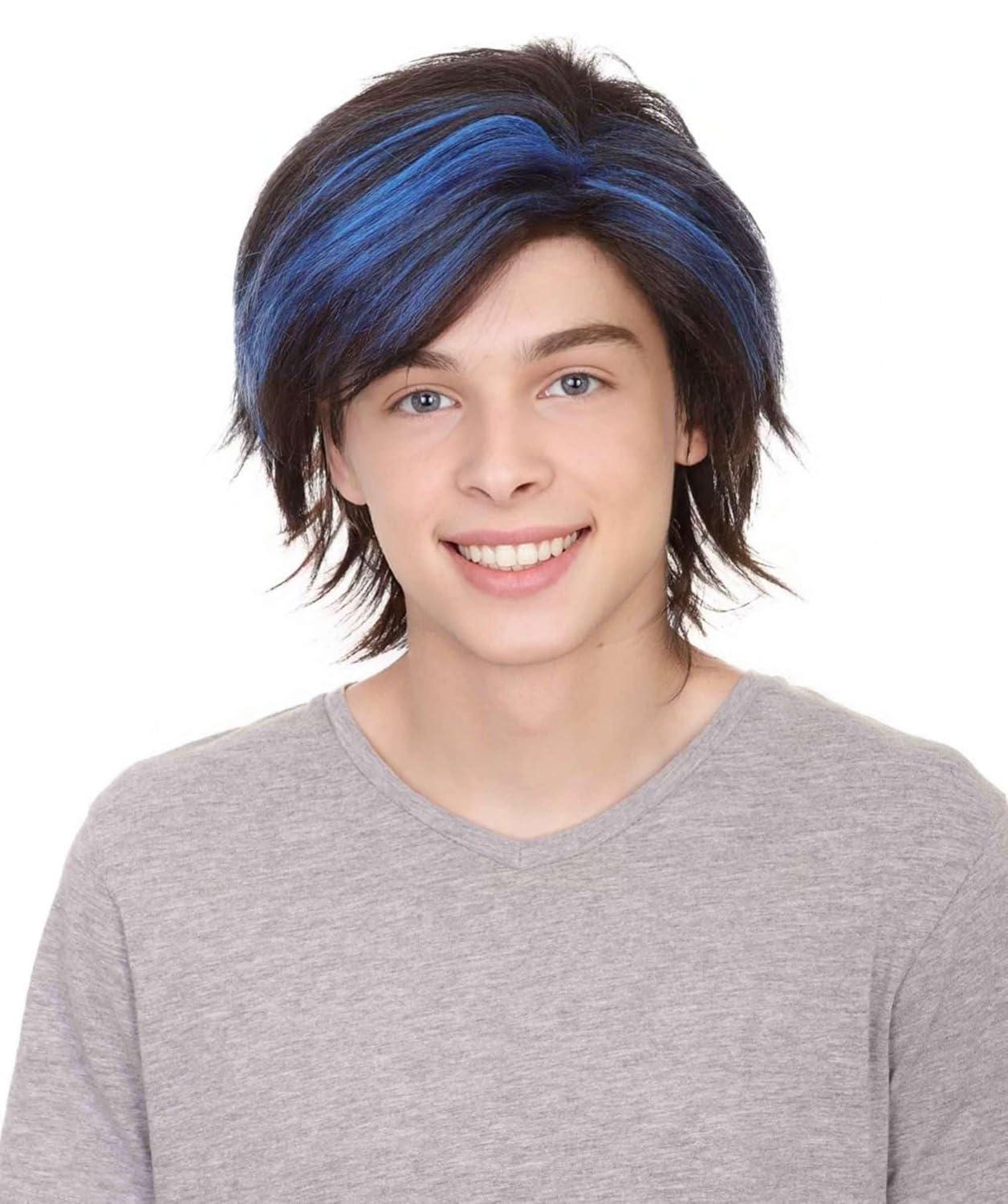 Men’s Mutants Nightcrawler Costume Crime Wig – Blue & Black Cosplay Halloween Wig Halloween Costume Party Men’s Mutants Nightcrawler Costume Crime Wig – Blue & Black Cosplay Halloween Wig Halloween Costume Party