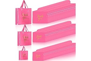 Teling 200 Pcs Thanks Bags with Handle for Clothing, 3 Sizes 9''x12''...
