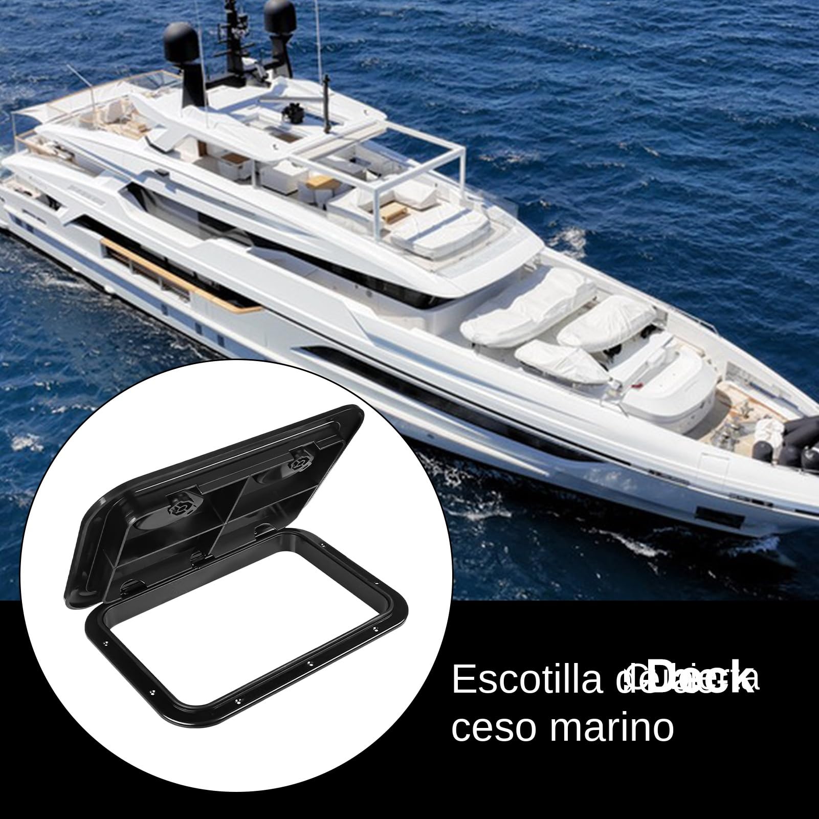Escotilla Marina | Tapas Rectangulares Para Escotillas De Cubierta,Protección Estanca Multifuncional Para Yates, Caravanas, Kayak Y Actividades Exteriores