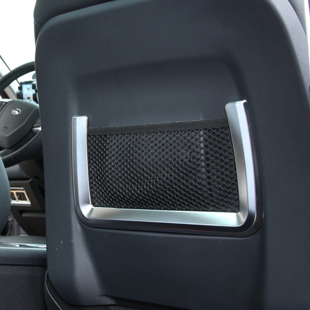 2Pcs/Set Abs Cromato Per Sedile Posteriore Portaoggetti Cover Trim Car Styling Accessori
