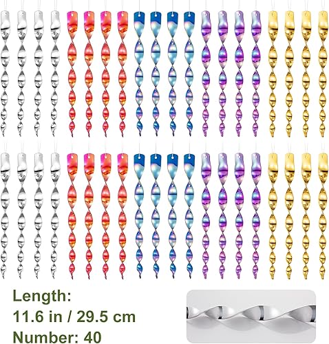 Miniatura 20 de OFFO Cañas espantadoras de pájaros, 11.5 pulgadas (15 piezas) dispositivo reflectante para pájaros al aire libre para mantener a palomas y pájaros