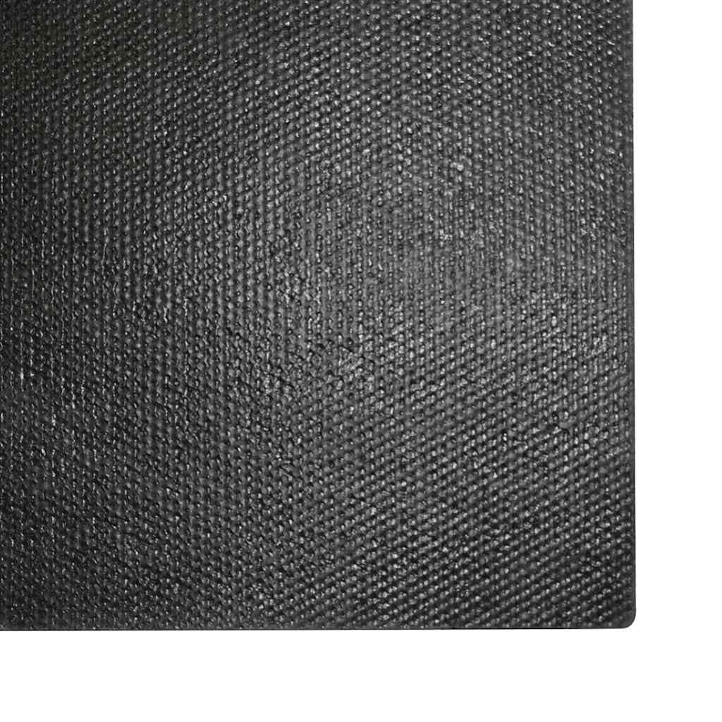 vidaXL Felpudo de Fibra de Coco Negro 100x300 cm