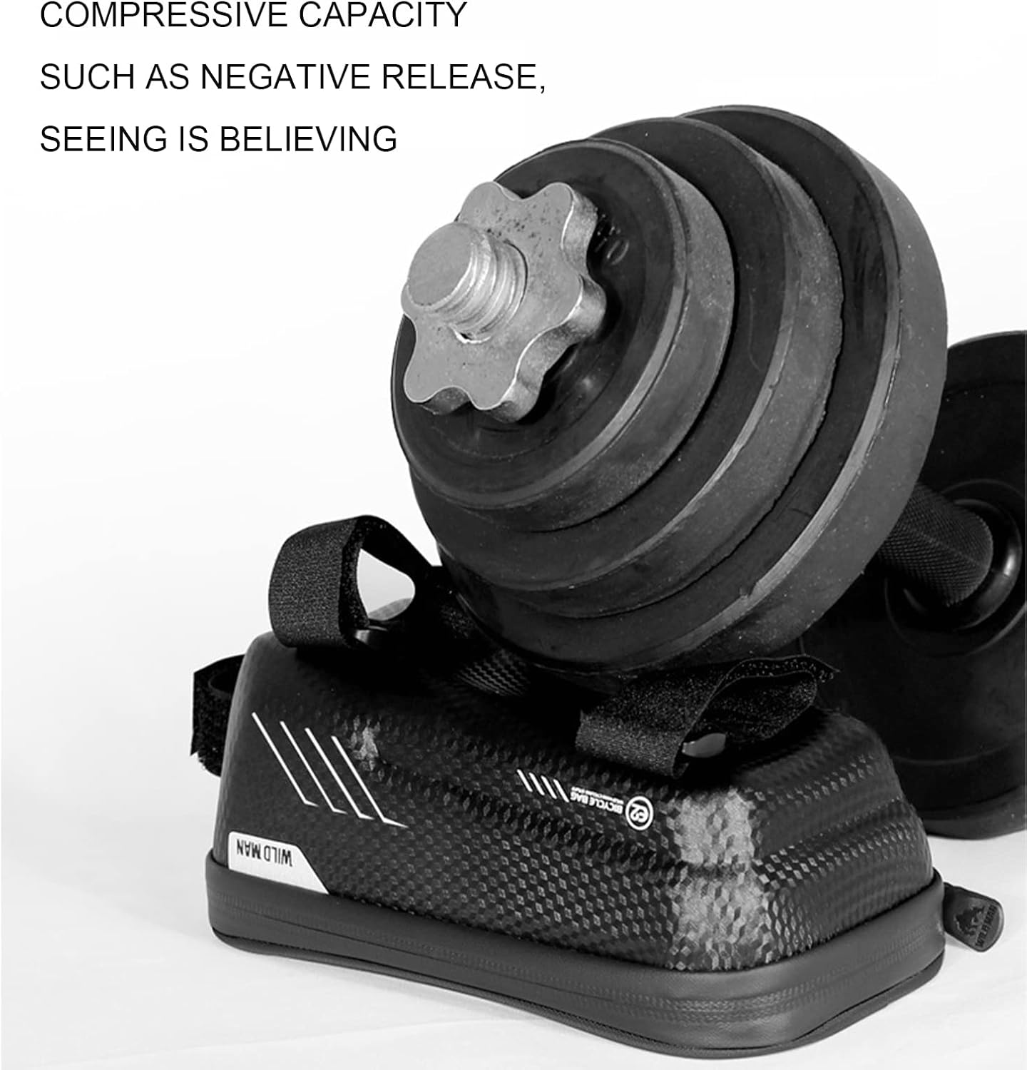 Waterproof Bike Frame Bag Bike Bicycle Cell Phone Holder Bicycle Bag EVA Pressure Resistant TPU Touch-Screen Handlebar Bag