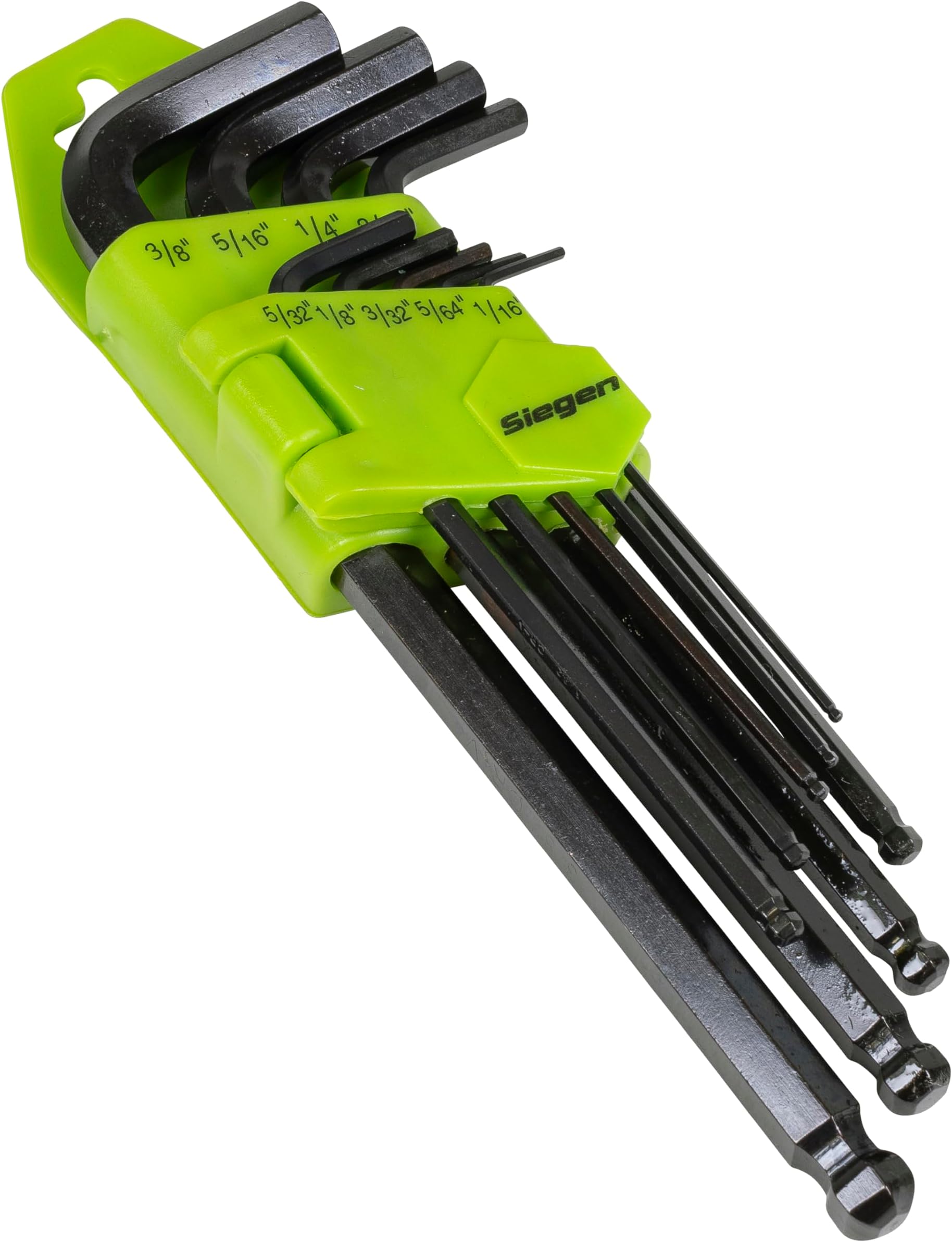 Siegen 9pc Long Ball-End Hex Key Set - Imperial - S01098