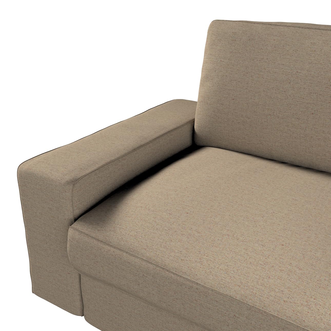 Dekoria Housse de rechange pour canapé Kivik 3 places compatible avec le modèle Kivik, beige