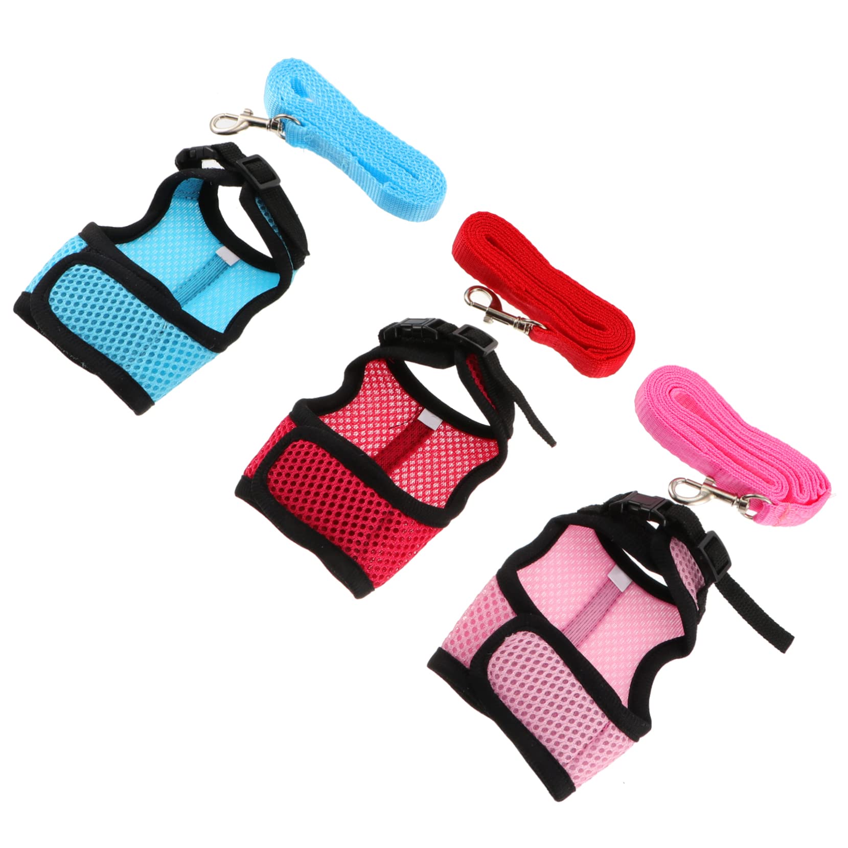 Mipcase Small Pet Harness Leash Set Rabbit Vest and Leash for Guinea Pig for Walking