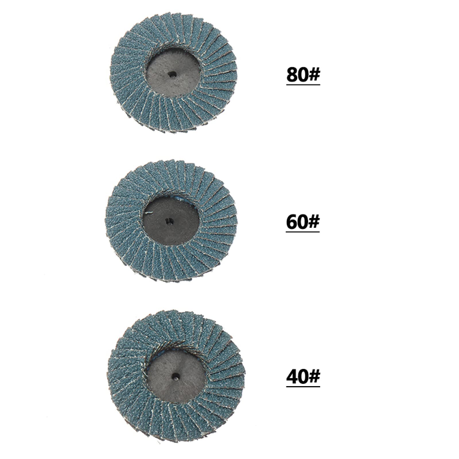 Płyty ścierne,koła ścierne, ścierniki kątowe， 1 zestaw 50mm 40/60/80 Grit Szlifowanie Szlifowanie Tarcza Listkowa Do Szlifierki Kątowej Szlifowanie Tarcze Szlifowanie Narzędzia Ścierne