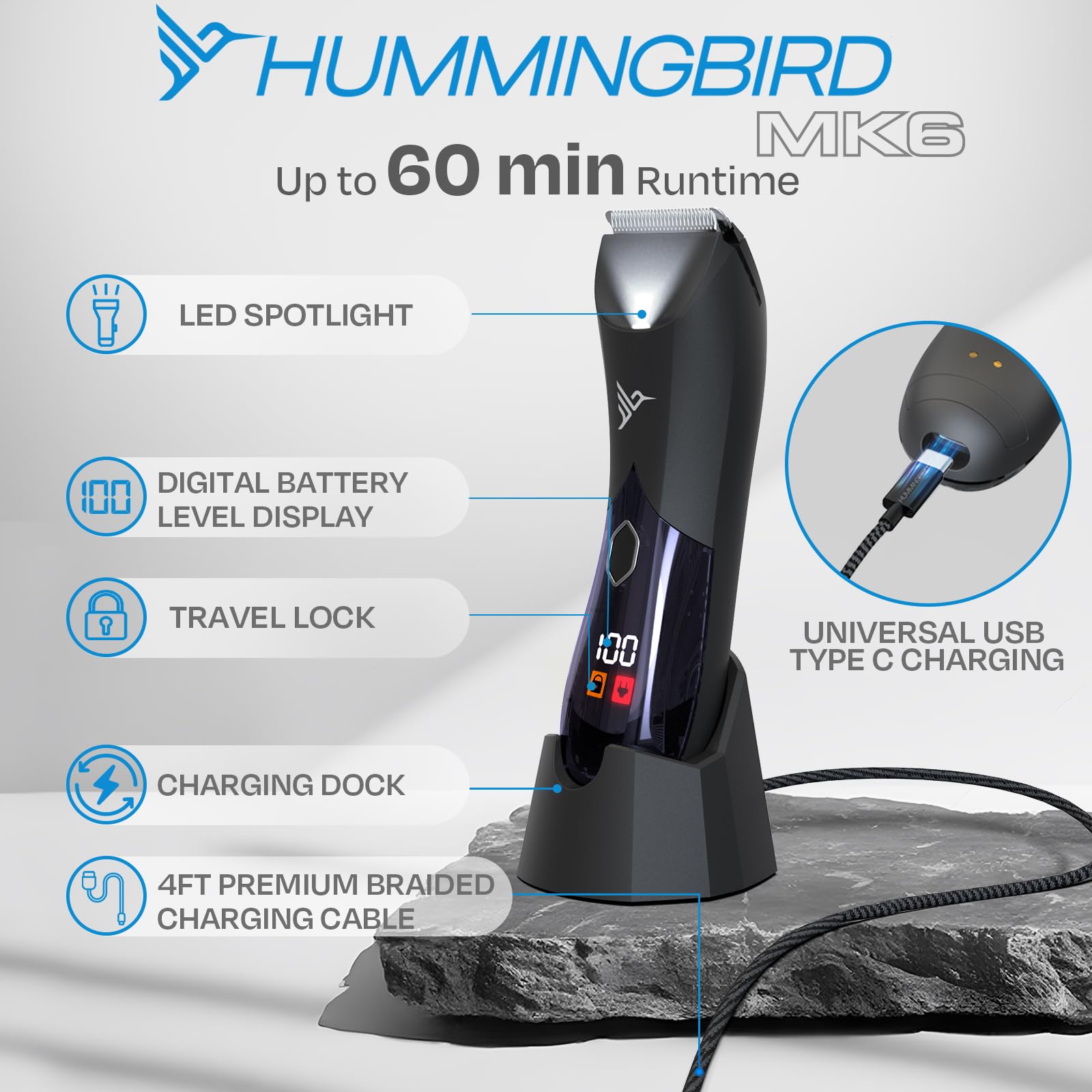 Amazon.co.jp: HUMMINGBIRD MK6 男性用ボディヘアトリマー – ワイド
