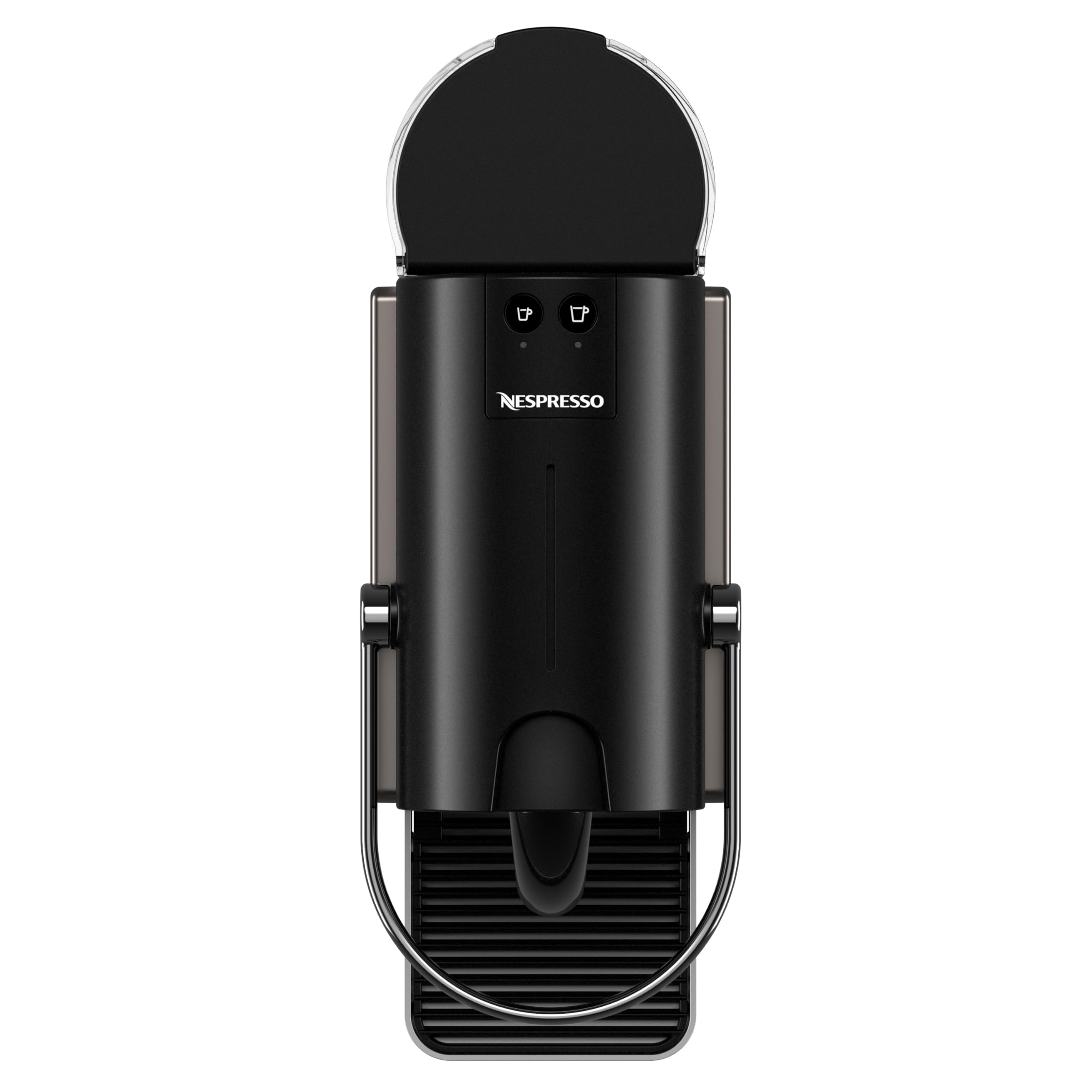 Nespresso Krups Pixie Redesign - Cafetera de cápsulas, café espresso y lungo, estilo industrial, consumo energético reducido, apagado automático, bandeja ajustable, cápsulas reciclables, XN306T | Cafetera de diseño compacto, 25 segundos. Tiempo de calenta