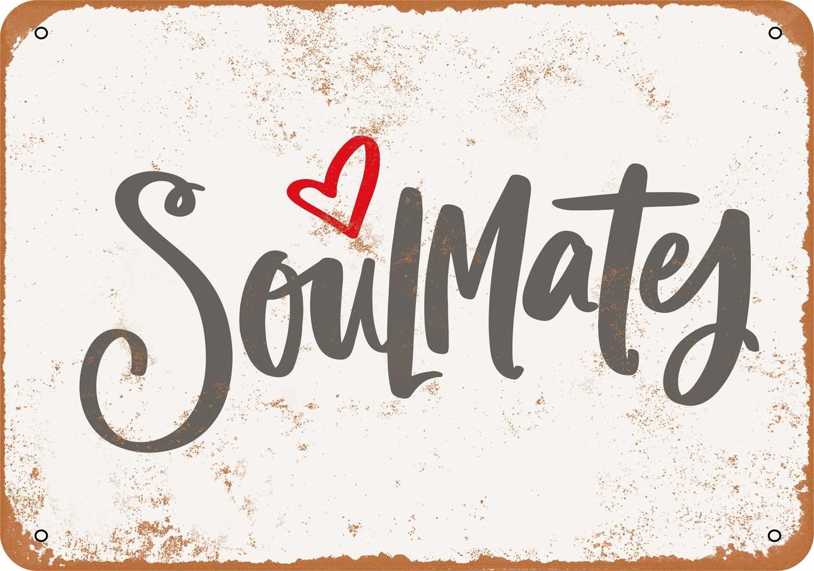Miaomansenstore Metal Sign - Soulmates - Vintage Look Home Decor