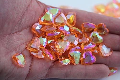 Vista 40 de Allstarco 200 unidades de 0.472 pulgadas (0.472 in) color rosa AB quilates acrílico diamante confeti AB revestimiento para mesa dispersión Rosa Ab