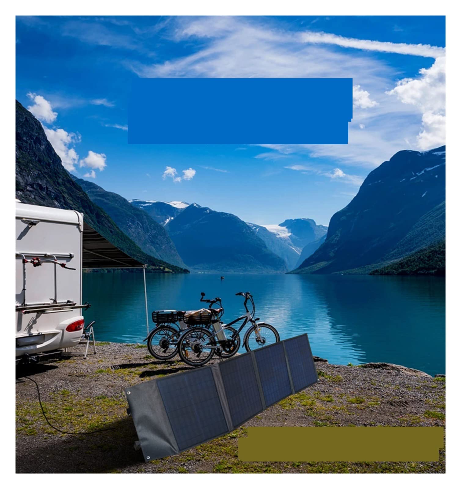 Pannello solare, Alimentatore Scheda di ricarica solare Silicio monocristallino Viaggio Campeggio Telefono cellulare Ricarica rapida Borsa solare pieghevole da 100 W Borsa pieghevole per camper, roulo