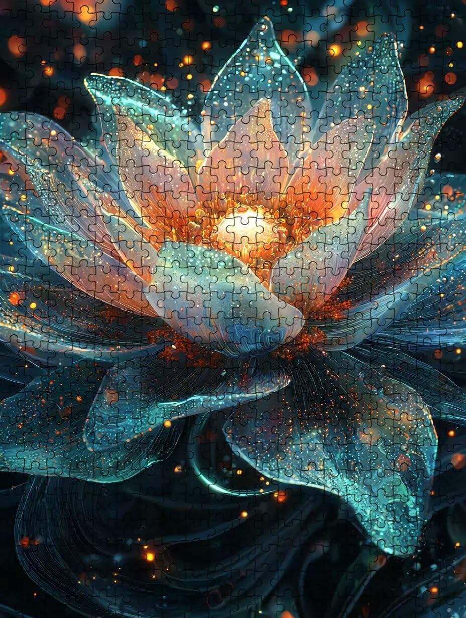 Transparente Blumen Puzzle 2000 Teile, Klassische Puzzles, Geschicklichkeitsspiel Puzzle für Erwachsene, Puzzlespiele für Die Ganze Familie, Mit Schöner Verpackung, Dekoration Puzzles DX0YL3-894