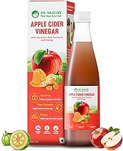Dr. Vaidya Apple Cider Vinegar Juice | Natural ACV Juice for Weight Loss & Detox | Aids Digestion & Gut Health | Metabolism Booster | ACV Detox Drink Fat Burner for Men & Women | 450ml, Pack of 1