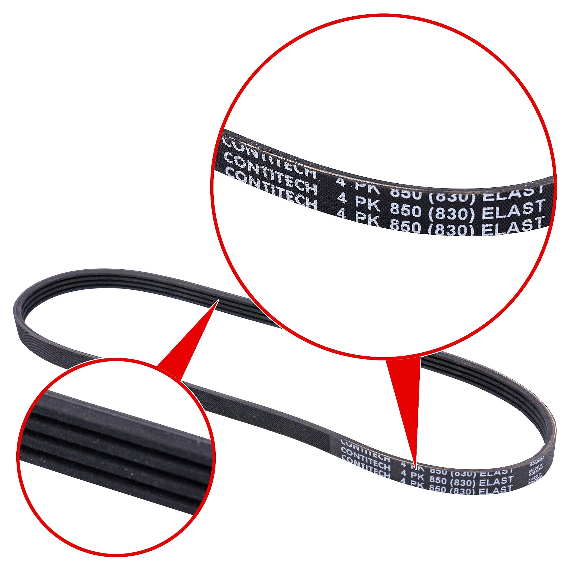 CONTITECH 4PK875 Cinghia Poly-V Per Auto - Compatibile Con Toyota, Hyundai, Honda | Alta Resistenza E Durabilità - Foto 2