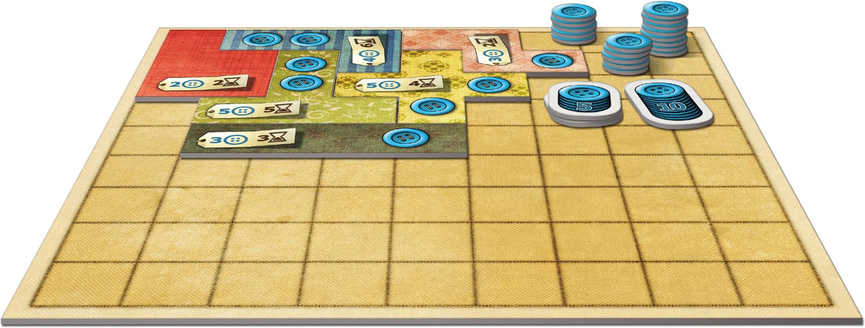Patchwork 10° Anniversario - Gioco Da Tavolo Asmodee Lookout | 2 Giocatori | 8+ Anni | Edizione Speciale Con Modalità Solista