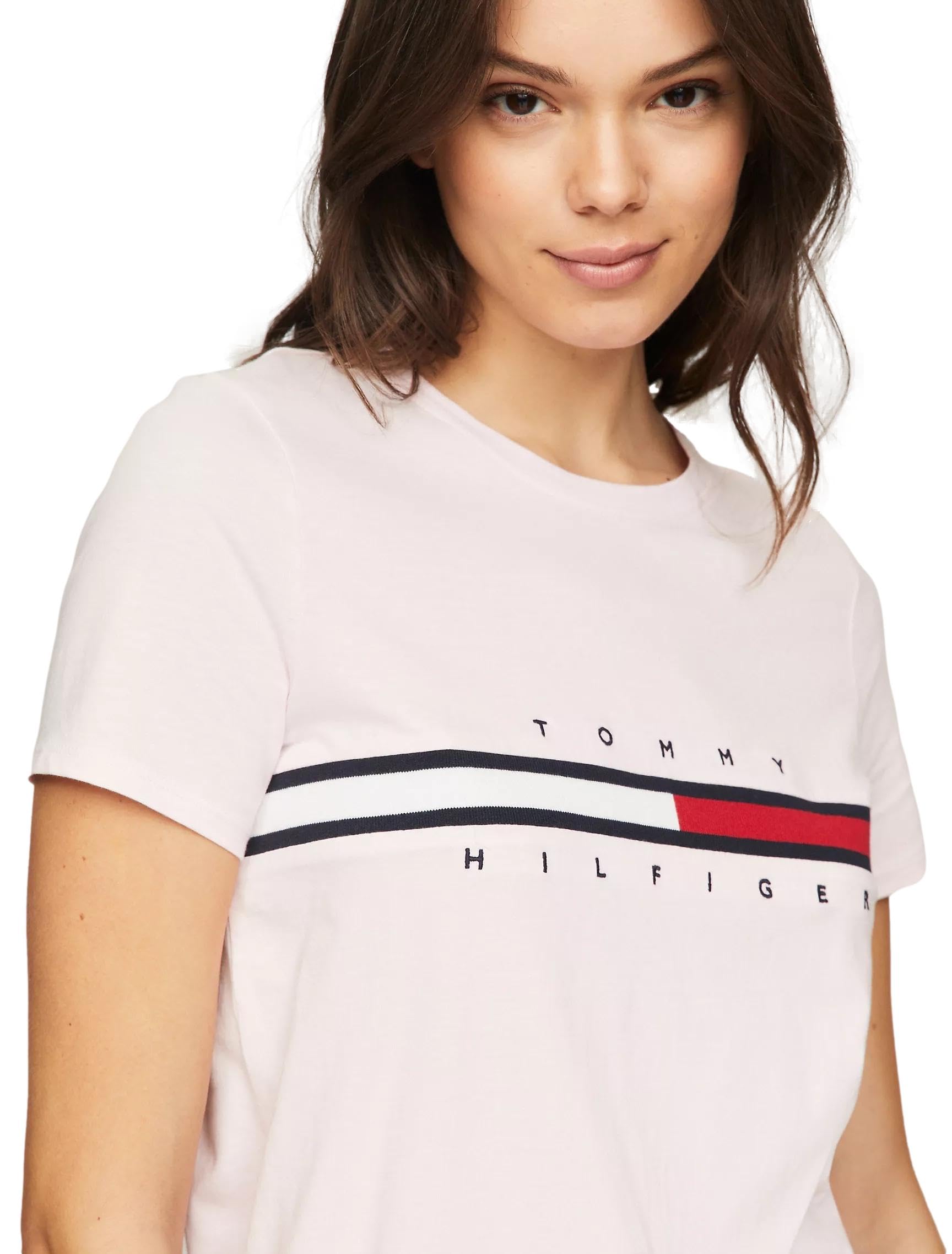 Tommy Hilfiger Camiseta Clasica Linea Big Logo para Mujer